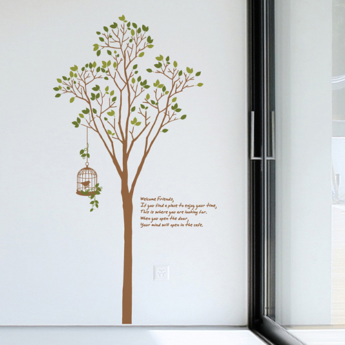 인더트리 (나무1그루) 실내나무 스티커