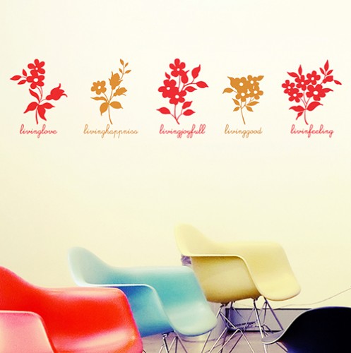 스위트미니 (꽃5개) 포인트 데코 스티커