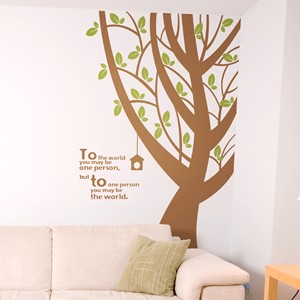 가을나무(나무1그루) 포인트 데코 스티커
