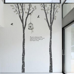 자작나무에서 (나무2그루) 포인트 데코 스티커